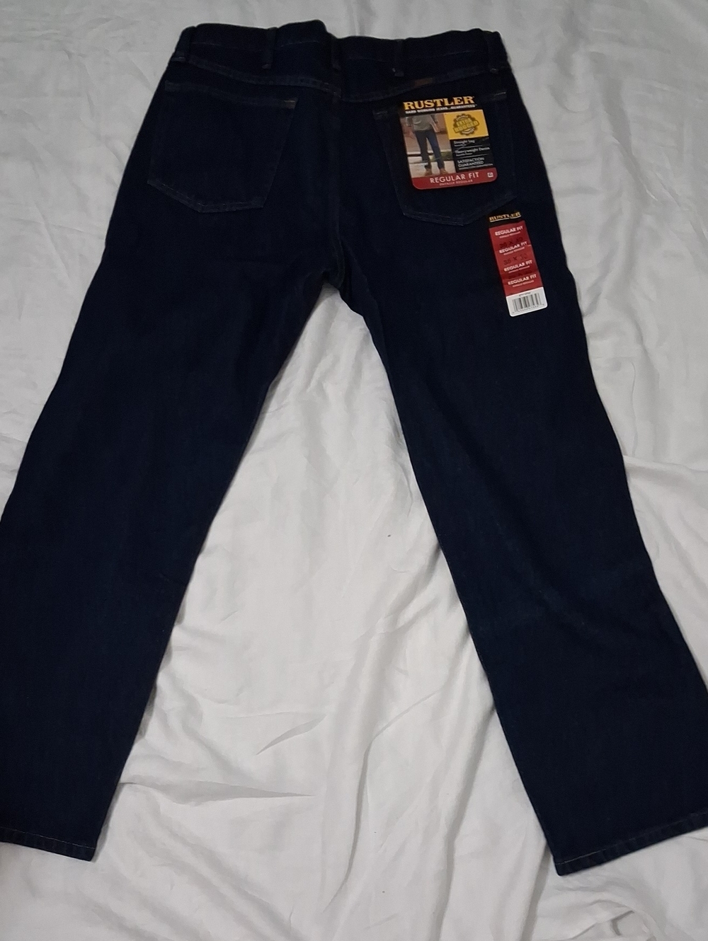 Rustler Men’s Dark Blue Relaxed Fit Jeans